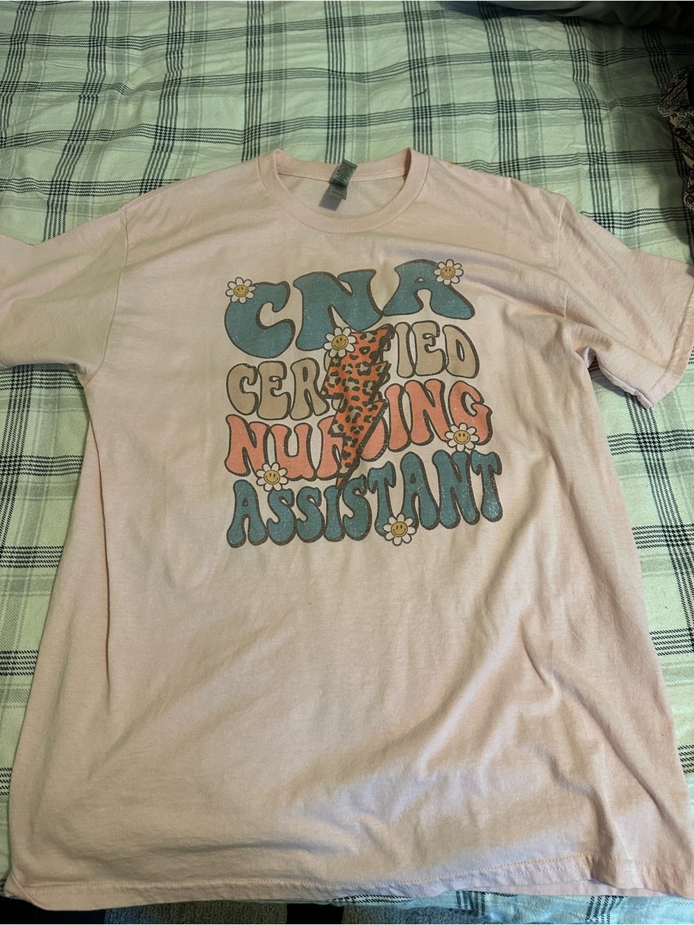 Gildan Pink CNA Certified Nursing Assistant Graphic Tee